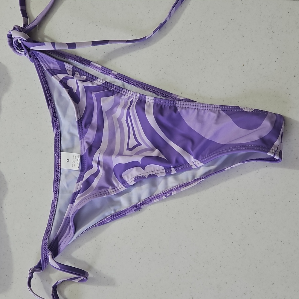 Purple Patterned Bikini Set - Picture 3 of 6